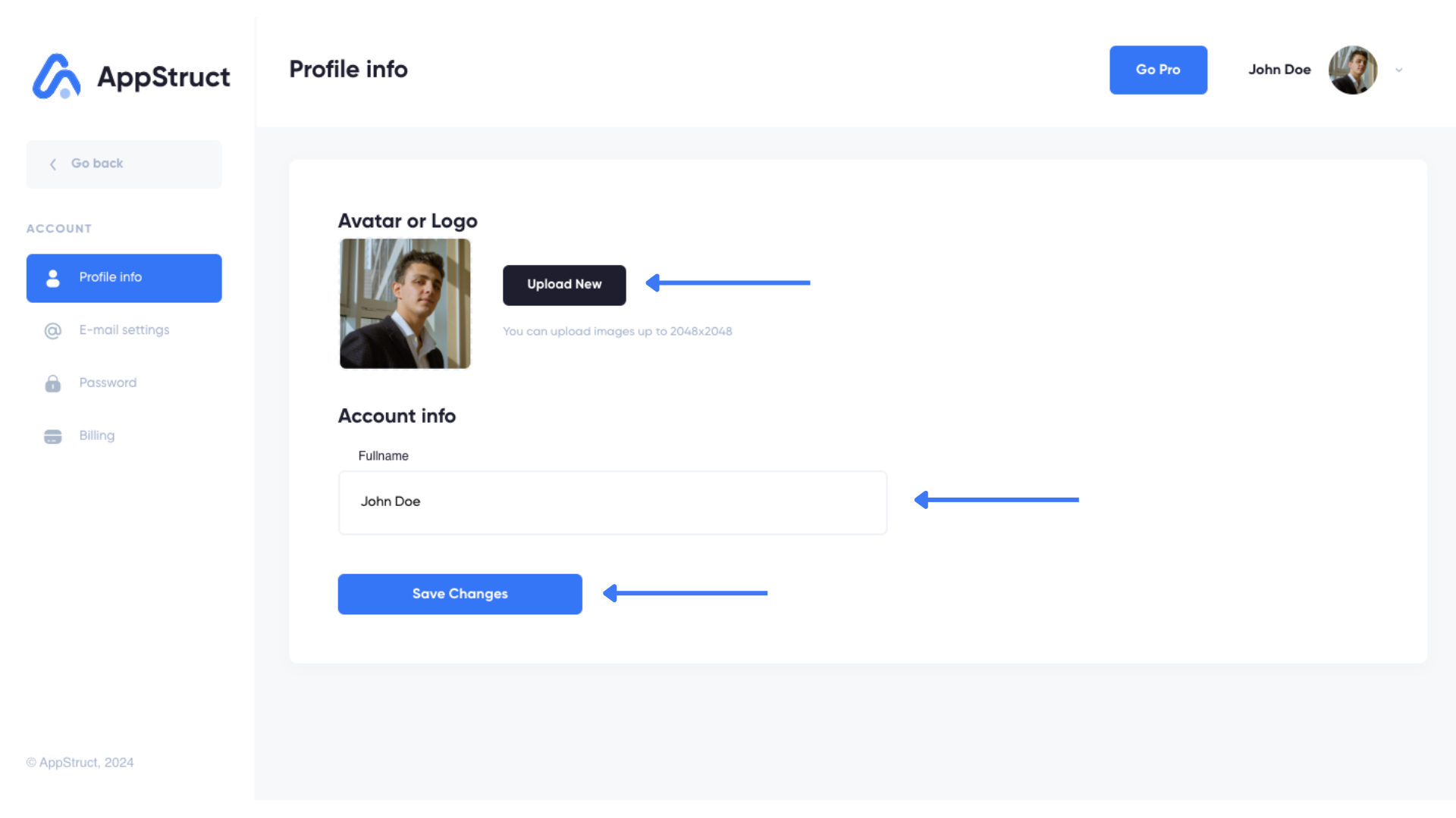 🗝️ Setting up Your Account | AppStruct Docs